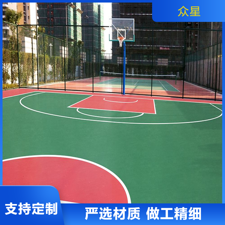 萍乡市塑胶篮球场篮球场硅PU - 排名